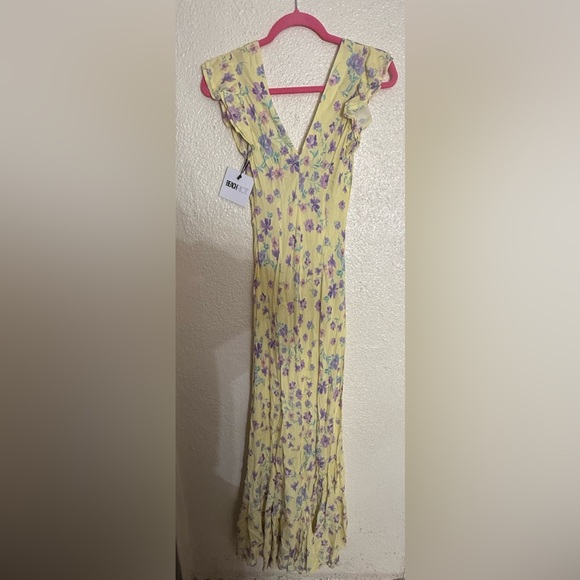 Beach Riot Elodie Floral multicolor Maxi Dress size Small NWT - Picture 5 of 11